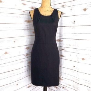 J. Crew Black sheath dress Super 120s wool sz 4